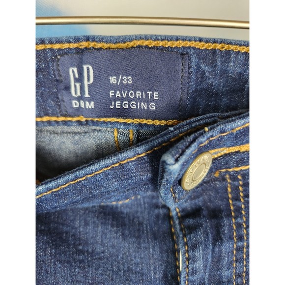 Gap Dark Blue Denim Jeans Size 16/33 - Picture 4 of 4